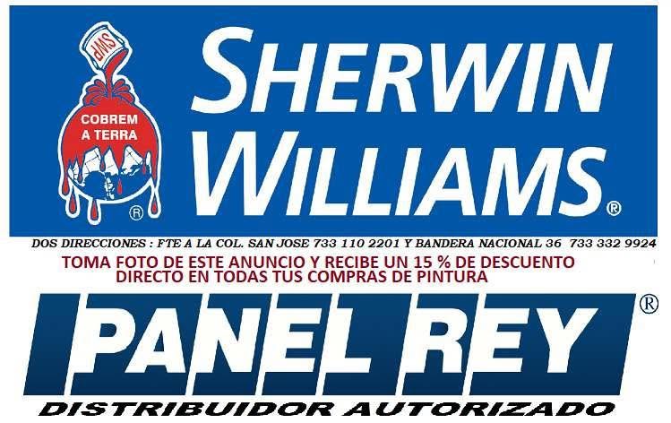 Logotipo de Sherwin Williams y Panel Rey