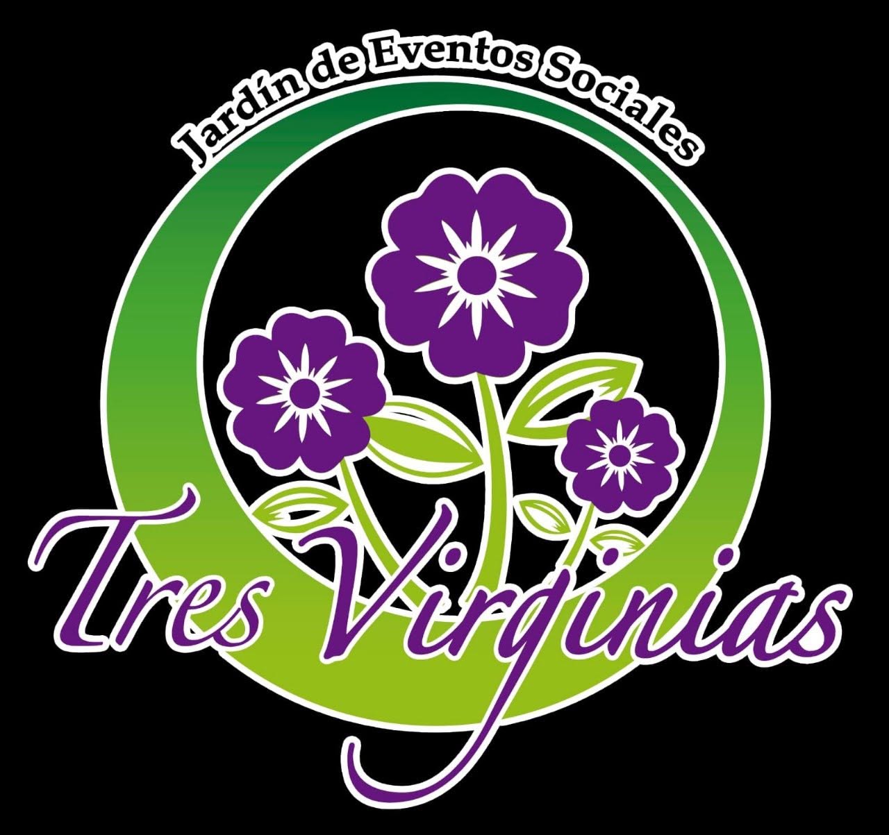 Logotipo de Jardín de Eventos Tres Virginias